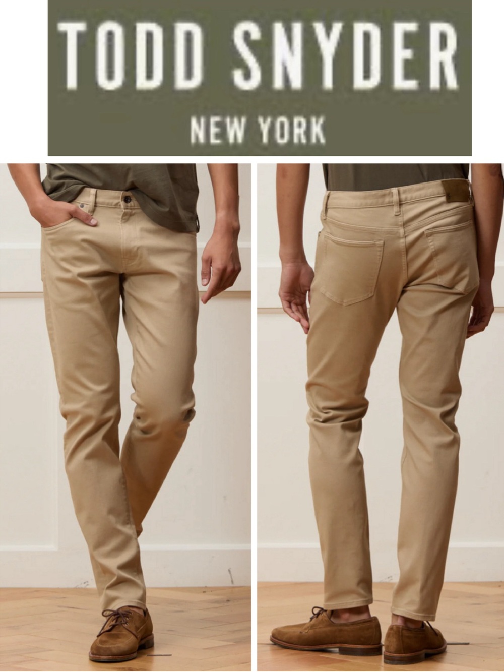 Todd Snyder Straight Fit Five Pocket Chino Pants